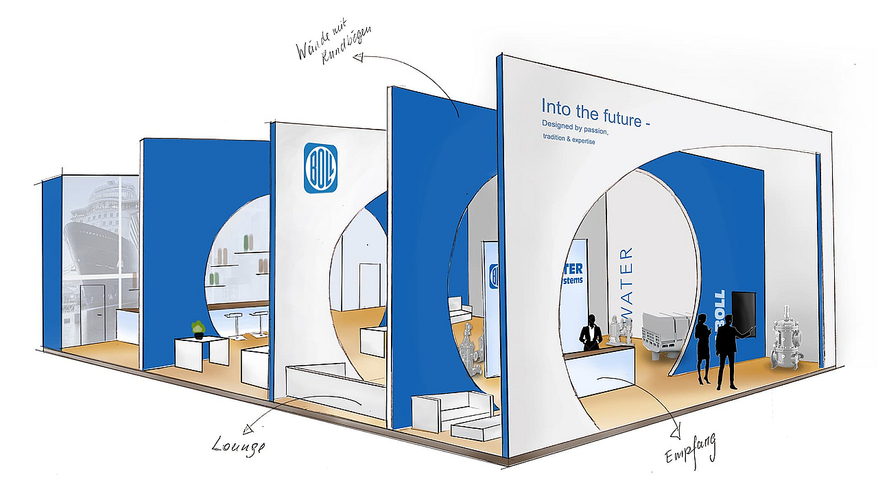Entwurf eines weiteren Bollfilter Messestands