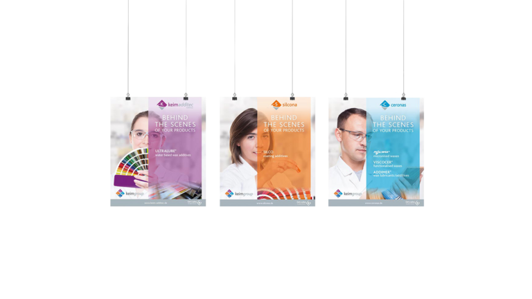 Plakate der Keim Group für Messen